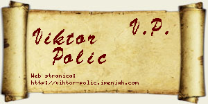 Viktor Polić vizit kartica